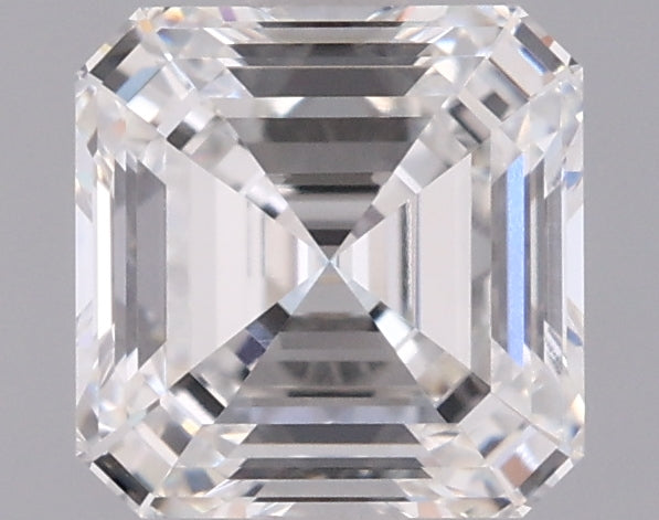 1.67 Carat Asscher Shaped, Ideal Cut, F Color, VVS2 Clarity, IGI Certified Lab Grown Diamond