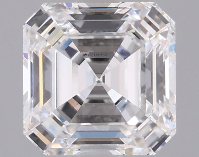 1.65 Carat Asscher Shaped, Ideal Cut, E Color, VVS1 Clarity, IGI Certified Lab Grown Diamond
