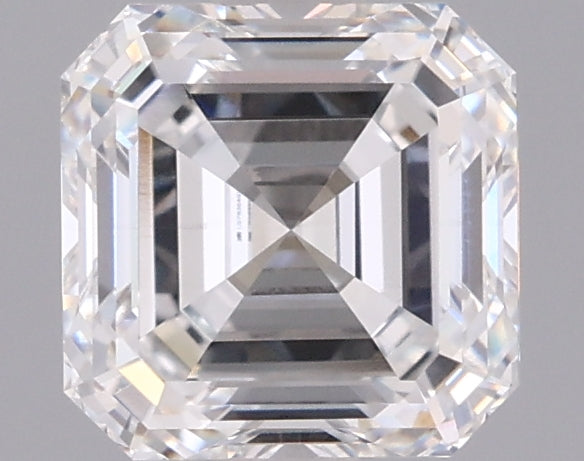 1.62 Carat Asscher Shaped, Ideal Cut, E Color, VVS2 Clarity, IGI Certified Lab Grown Diamond
