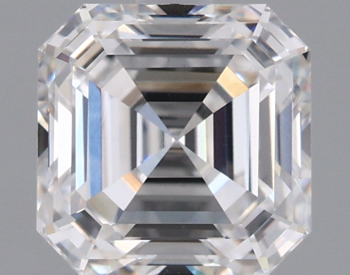 1.63 Carat Asscher Shaped, Ideal Cut, E Color, VVS2 Clarity, IGI Certified Lab Grown Diamond