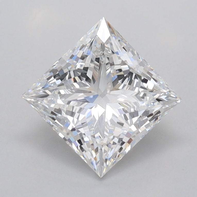 1.27 Carat Princess Shaped, Ideal Cut, E Color, VVS2 Clarity, IGI Certified Lab Grown Diamond