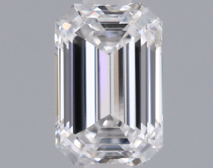 0.97 Carat Emerald Shaped, Ideal Cut, D Color, VVS2 Clarity, IGI Certified Lab Grown Diamond