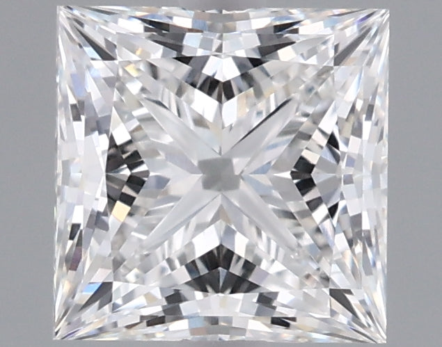 1.54 Carat Princess Shaped, Ideal Cut, E Color, VVS1 Clarity, IGI Certified Lab Grown Diamond