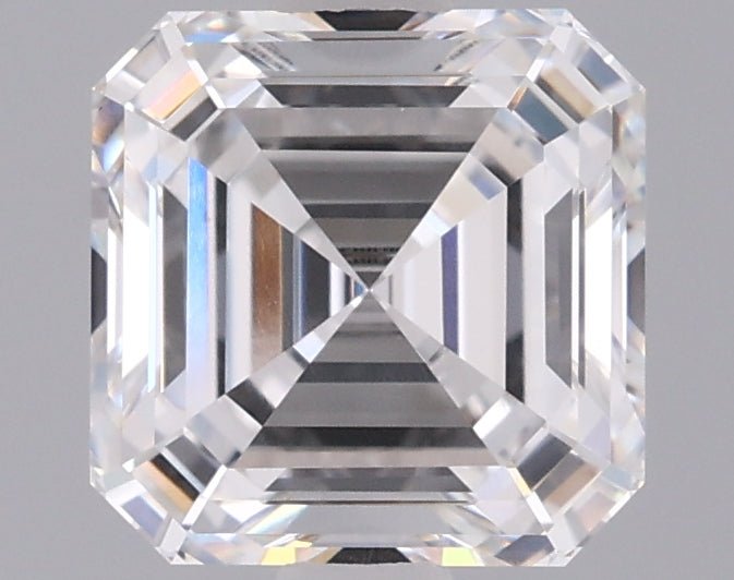 1.57 Carat Asscher Shaped, Ideal Cut, D Color, VVS1 Clarity, IGI Certified Lab Grown Diamond
