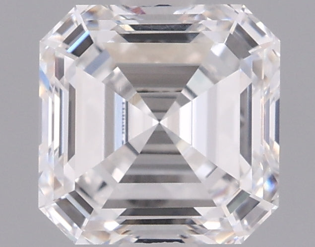 1.56 Carat Asscher Shaped, Excellent Cut, E Color, VVS2 Clarity, IGI Certified Lab Grown Diamond