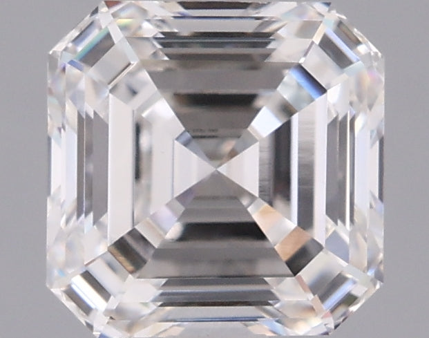 1.52 Carat Asscher Shaped, Ideal Cut, F Color, VVS2 Clarity, IGI Certified Lab Grown Diamond
