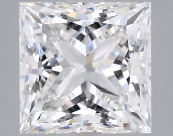 1.53 Carat Princess Shaped, Ideal Cut, D Color, VVS2 Clarity, IGI Certified Lab Grown Diamond