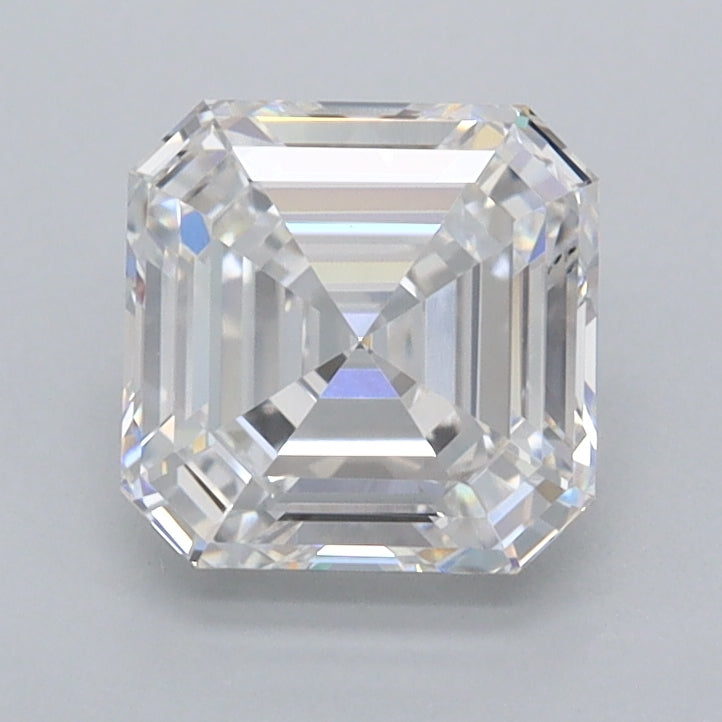 1.52 Carat Asscher Shaped, Ideal Cut, E Color, VVS2 Clarity, IGI Certified Lab Grown Diamond