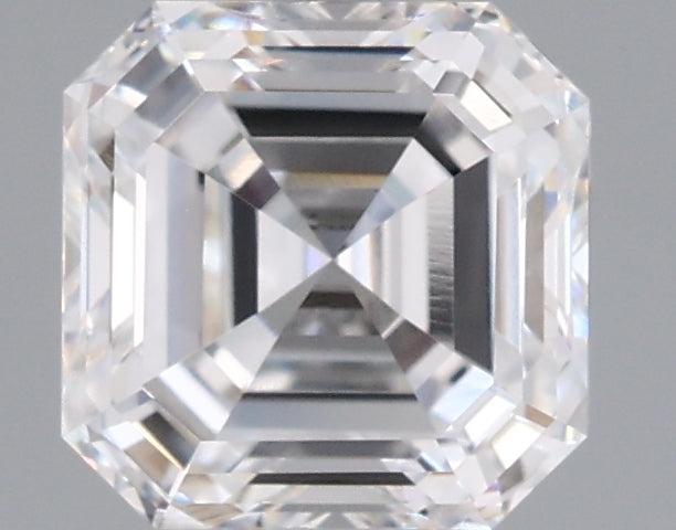 1.54 Carat Asscher Shaped, Ideal Cut, E Color, VVS1 Clarity, IGI Certified Lab Grown Diamond