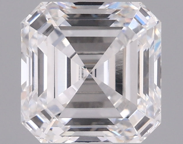 1.55 Carat Asscher Shaped, Ideal Cut, E Color, VVS1 Clarity, IGI Certified Lab Grown Diamond
