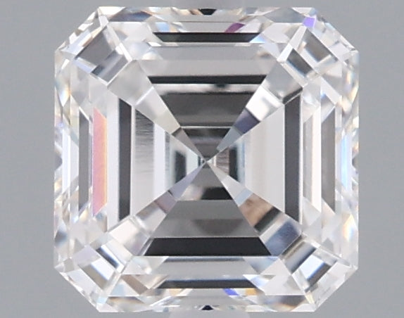 1.58 Carat Asscher Shaped, Ideal Cut, E Color, VVS1 Clarity, IGI Certified Lab Grown Diamond