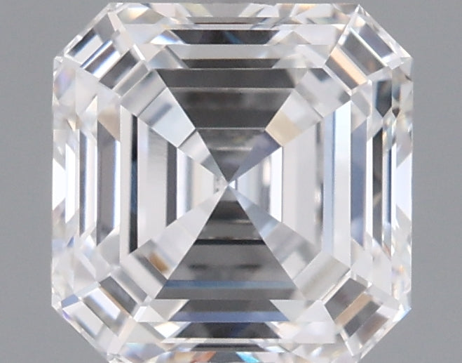 1.62 Carat Asscher Shaped, Ideal Cut, D Color, VVS1 Clarity, IGI Certified Lab Grown Diamond