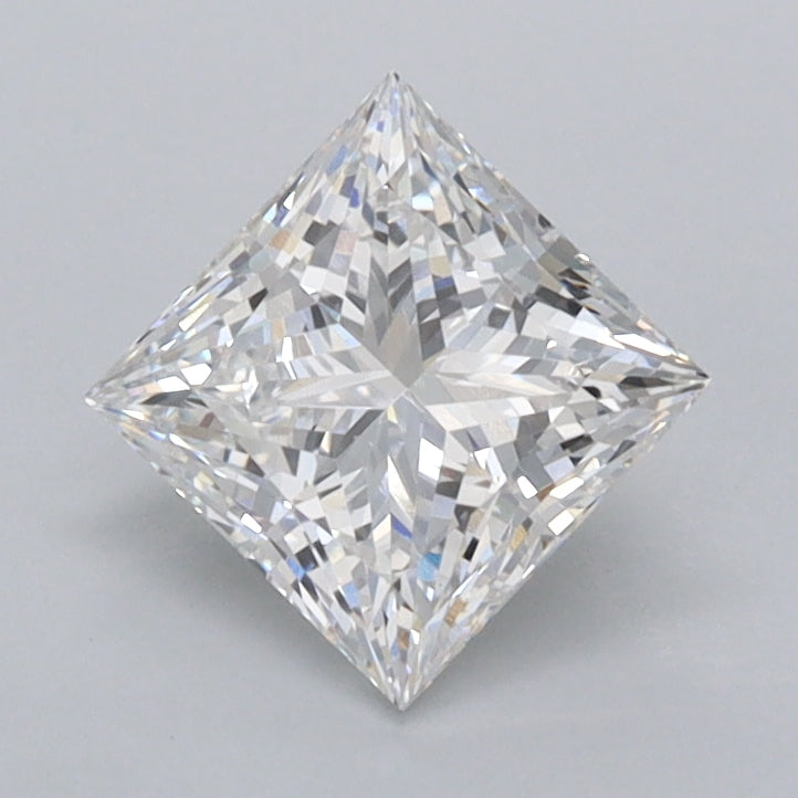 1.07 Carat Princess Shaped, Ideal Cut, E Color, VVS2 Clarity, IGI Certified Lab Grown Diamond
