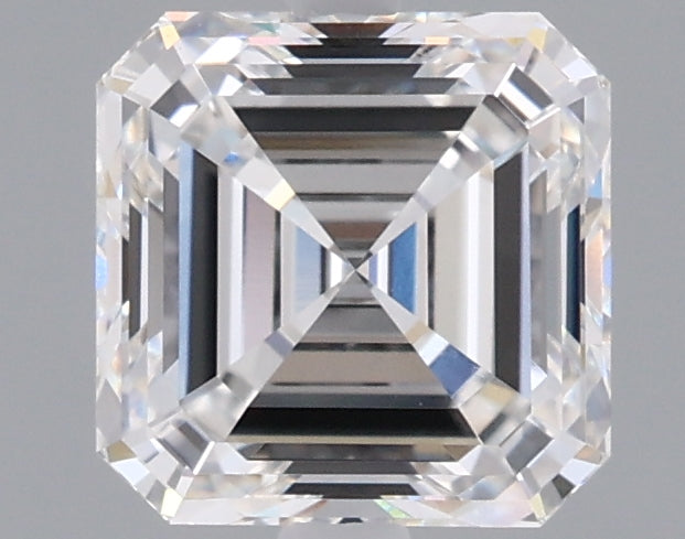 1.53 Carat Asscher Shaped, Excellent Cut, E Color, VVS2 Clarity, IGI Certified Lab Grown Diamond