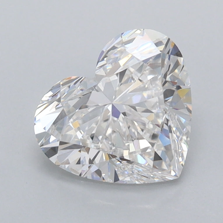 1.52 Carat Heart Shaped, Ideal Cut, E Color, VVS2 Clarity, IGI Certified Lab Grown Diamond
