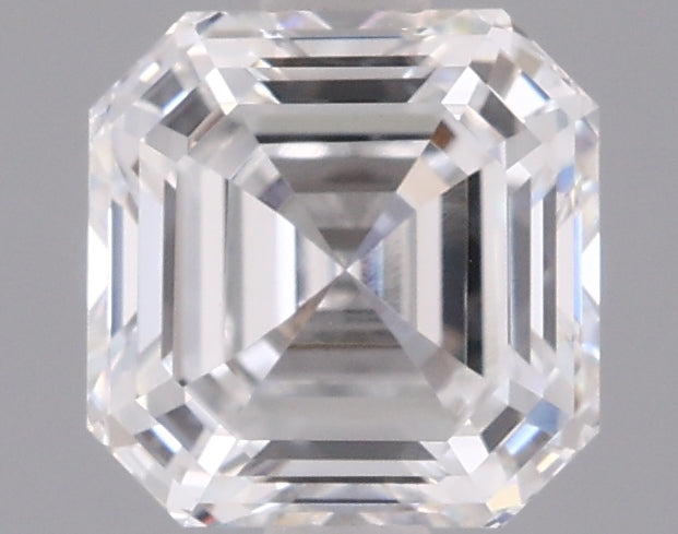 1.50 Carat Asscher Shaped, Ideal Cut, E Color, VVS2 Clarity, IGI Certified Lab Grown Diamond