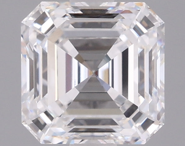 1.54 Carat Asscher Shaped, Ideal Cut, D Color, VVS1 Clarity, IGI Certified Lab Grown Diamond