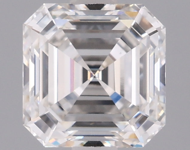 1.58 Carat Asscher Shaped, Ideal Cut, F Color, VVS2 Clarity, IGI Certified Lab Grown Diamond