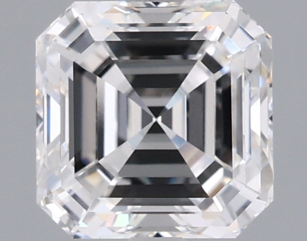 1.54 Carat Asscher Shaped, Ideal Cut, D Color, VVS2 Clarity, IGI Certified Lab Grown Diamond
