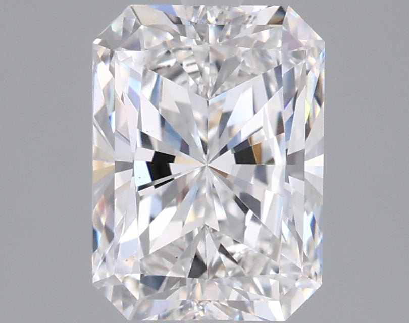 2.07 Carat Radiant Shaped, Ideal Cut, D Color, VVS2 Clarity, IGI Certified Lab Grown Diamond