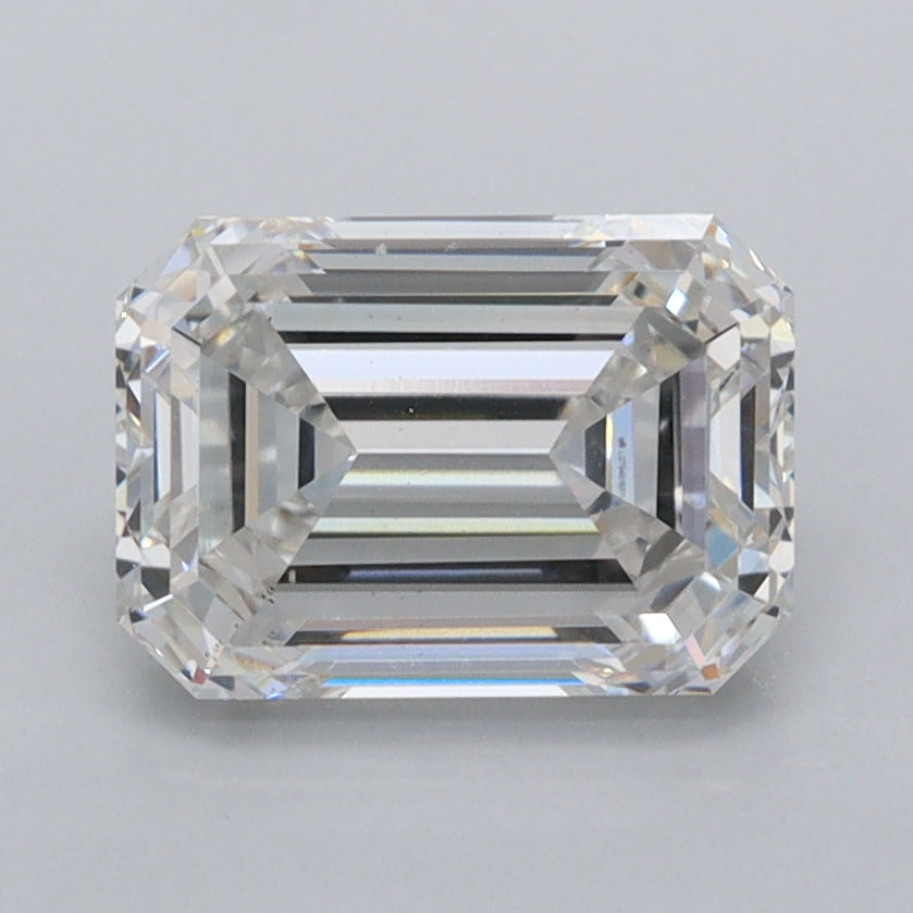 2.07 Carat Emerald Shaped, Ideal Cut, F Color, VS1 Clarity, IGI Certified Lab Grown Diamond