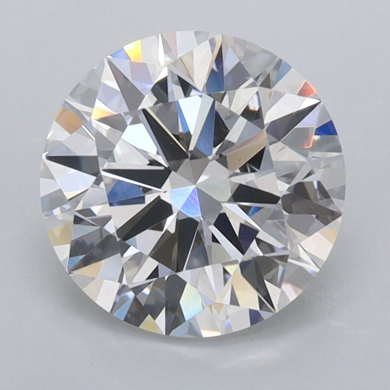 2.02 Carat Round Shaped, Ideal Cut, D Color, VVS2 Clarity, IGI Certified Lab Grown Diamond