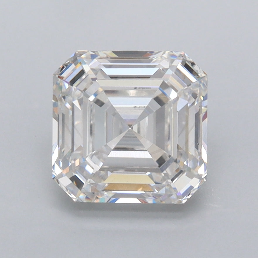 2.06 Carat Asscher Shaped, Ideal Cut, E Color, VVS2 Clarity, IGI Certified Lab Grown Diamond