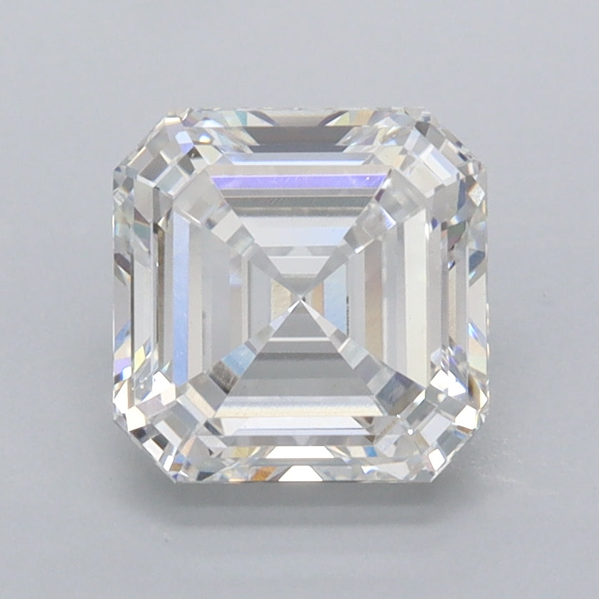 2.05 Carat Asscher Shaped, Excellent Cut, E Color, VVS2 Clarity, IGI Certified Lab Grown Diamond