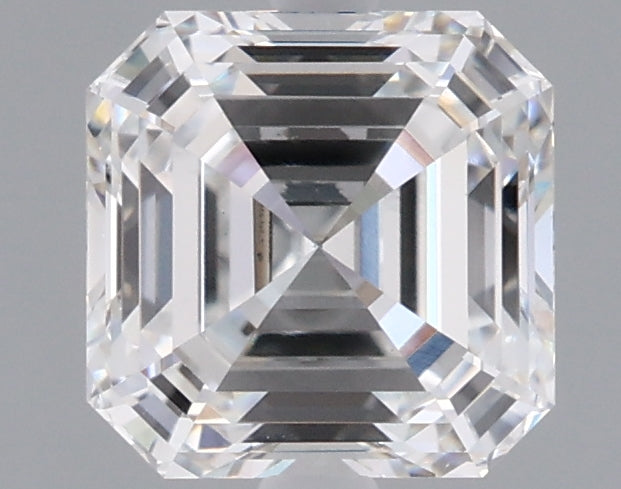1.54 Carat Asscher Shaped, Ideal Cut, D Color, VVS2 Clarity, IGI Certified Lab Grown Diamond