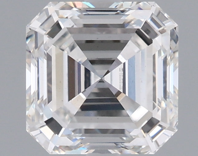 1.53 Carat Asscher Shaped, Ideal Cut, E Color, VS1 Clarity, IGI Certified Lab Grown Diamond