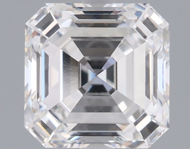 1.60 Carat Asscher Shaped, Ideal Cut, D Color, VVS1 Clarity, IGI Certified Lab Grown Diamond