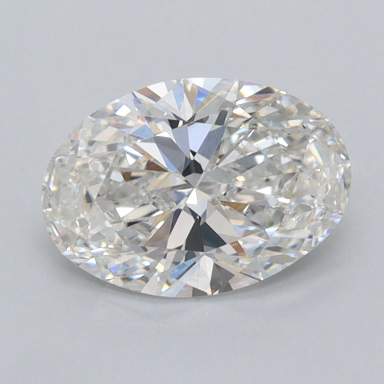 1.07 Carat Oval Shaped, Ideal Cut, F Color, VVS2 Clarity, IGI Certified Lab Grown Diamond