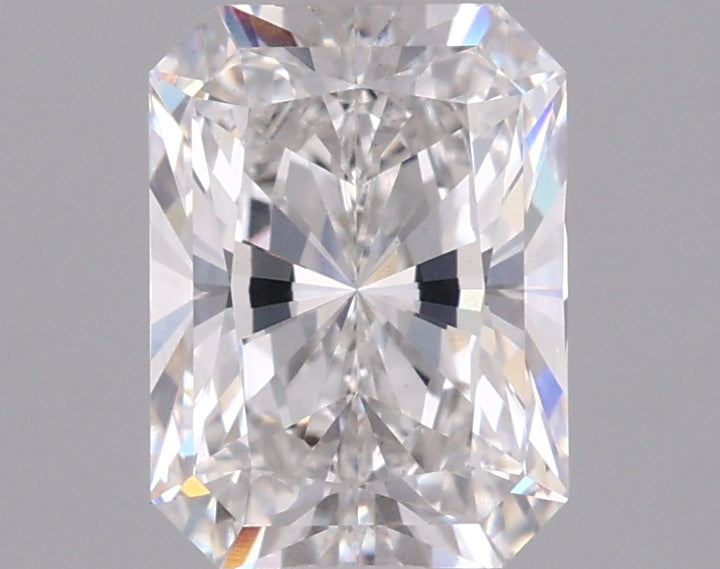 1.54 Carat Radiant Shaped, Ideal Cut, E Color, VS1 Clarity, IGI Certified Lab Grown Diamond