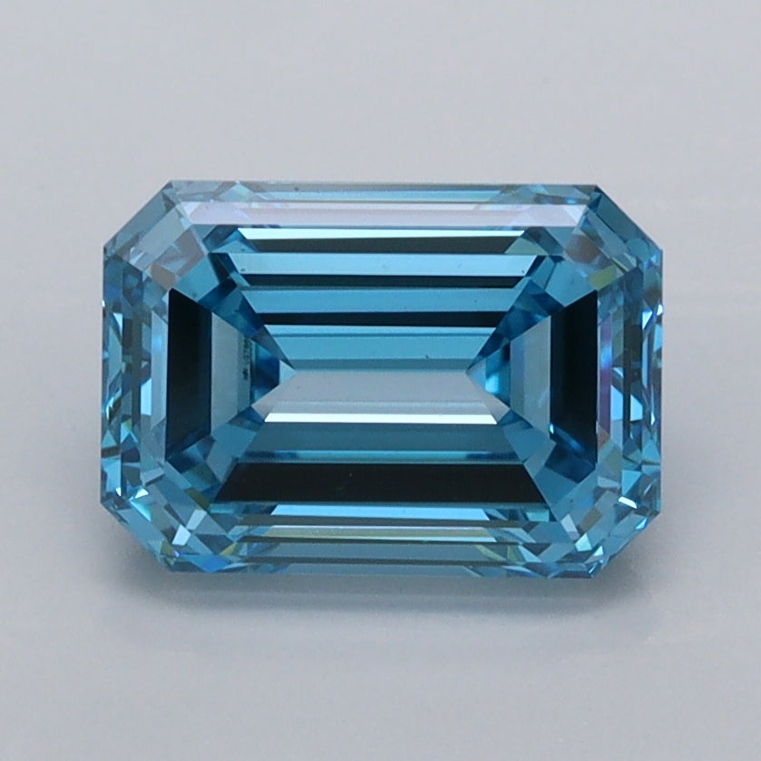 2.02 Carat Emerald Shaped, Ideal Cut, VVS2 Clarity, IGI Certified Lab Grown Diamond