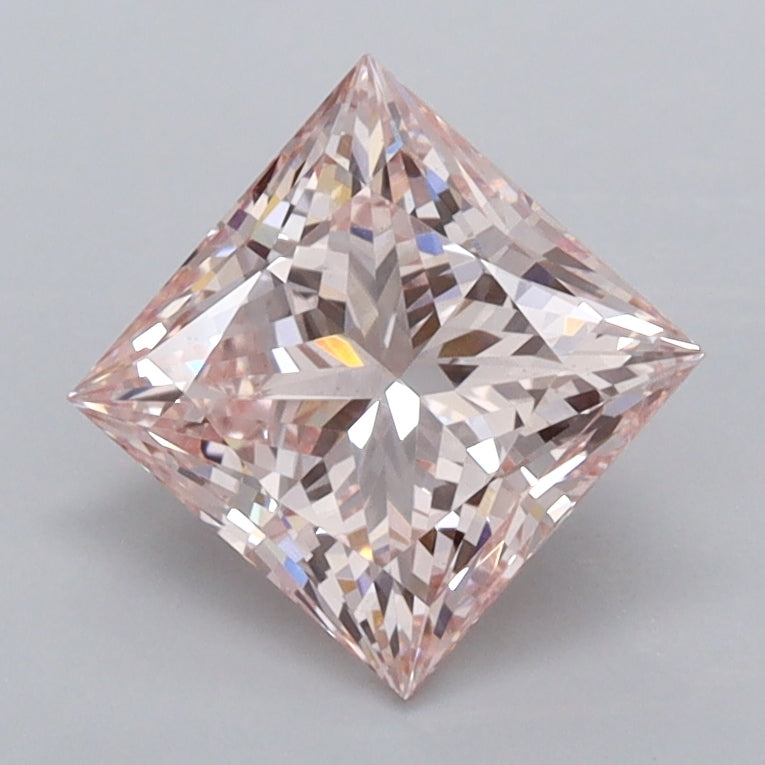 1.53 Carat Princess Shaped, Ideal Cut, VVS2 Clarity, IGI Certified Lab Grown Diamond