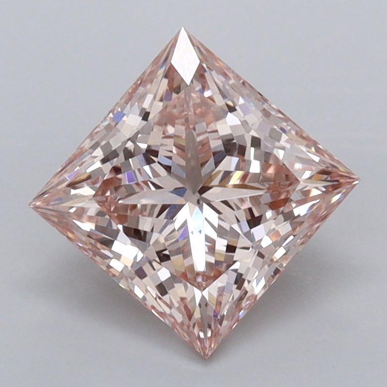 1.56 Carat Princess Shaped, Ideal Cut, VS1 Clarity, IGI Certified Lab Grown Diamond