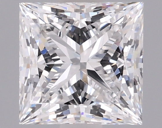 1.27 Carat Princess Shaped, Ideal Cut, D Color, VVS1 Clarity, IGI Certified Lab Grown Diamond