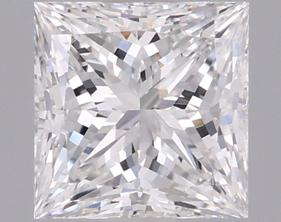 1.26 Carat Princess Shaped, Ideal Cut, E Color, VVS2 Clarity, IGI Certified Lab Grown Diamond