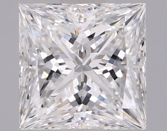 1.26 Carat Princess Shaped, Ideal Cut, E Color, VVS2 Clarity, IGI Certified Lab Grown Diamond