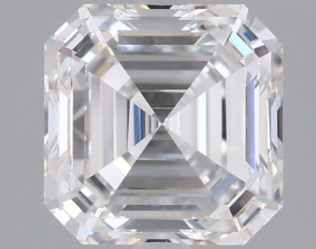 1.58 Carat Asscher Shaped, Excellent Cut, E Color, VVS2 Clarity, IGI Certified Lab Grown Diamond