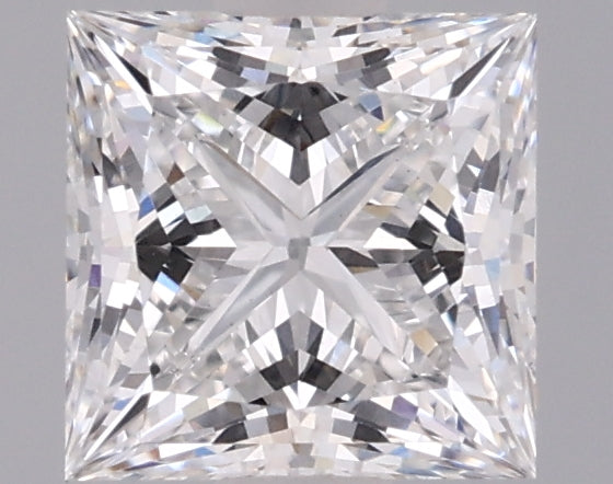 1.04 Carat Princess Shaped, Ideal Cut, E Color, VS1 Clarity, IGI Certified Lab Grown Diamond