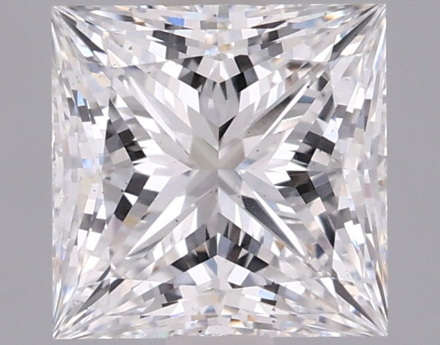 1.53 Carat Princess Shaped, Ideal Cut, E Color, VS2 Clarity, IGI Certified Lab Grown Diamond