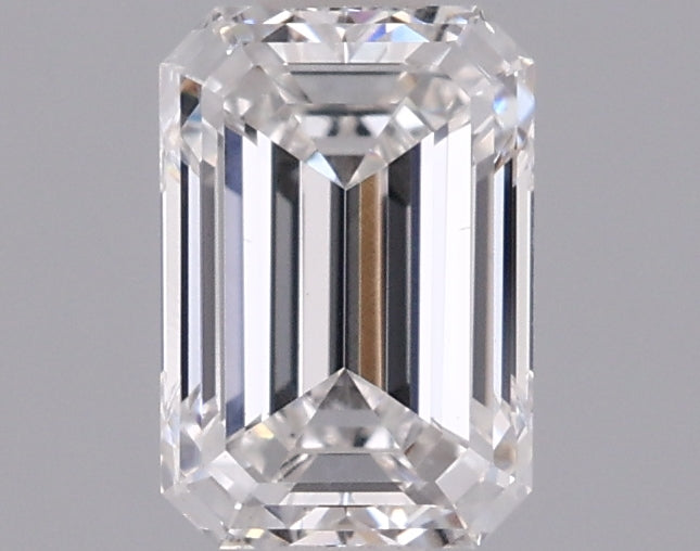 1.00 Carat Emerald Shaped, Ideal Cut, D Color, VVS2 Clarity, IGI Certified Lab Grown Diamond