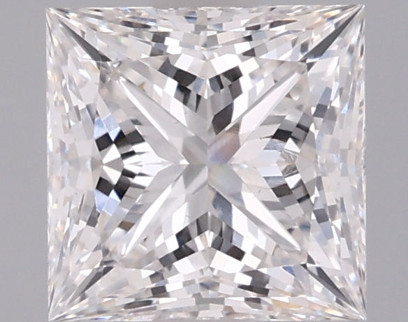 1.35 Carat Princess Shaped, Ideal Cut, F Color, VVS2 Clarity, IGI Certified Lab Grown Diamond