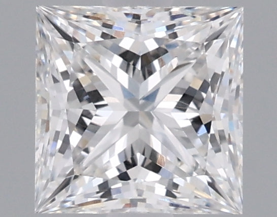 1.05 Carat Princess Shaped, Ideal Cut, E Color, VVS2 Clarity, IGI Certified Lab Grown Diamond