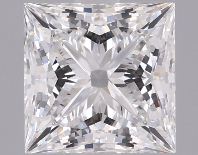 1.54 Carat Princess Shaped, Ideal Cut, E Color, VS2 Clarity, IGI Certified Lab Grown Diamond