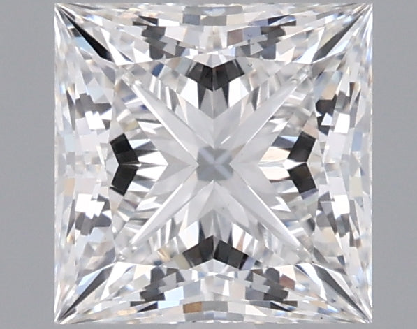 1.50 Carat Princess Shaped, Ideal Cut, E Color, VS1 Clarity, IGI Certified Lab Grown Diamond