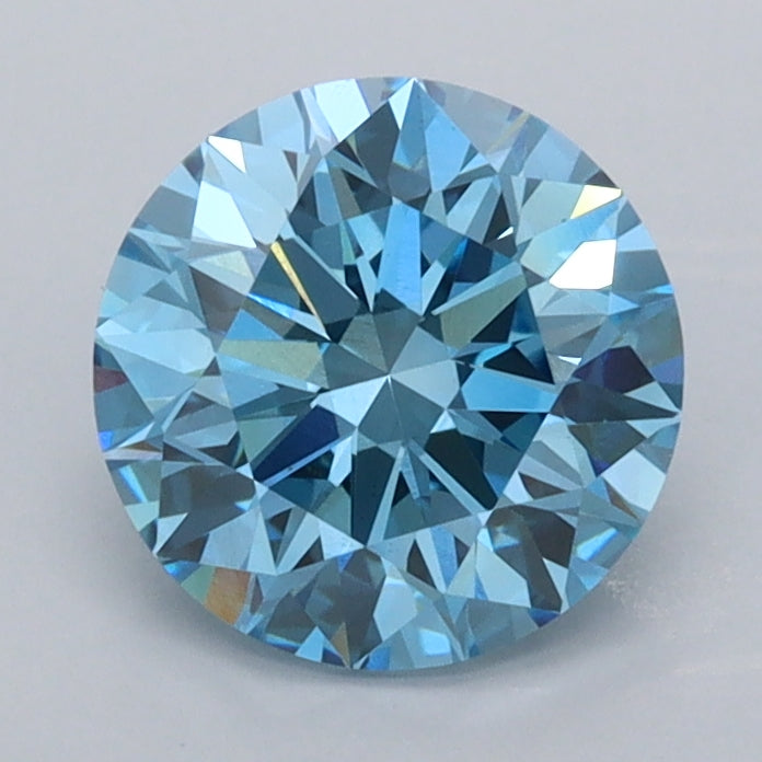 1.53 Carat Round Shaped, Excellent Cut, VVS2 Clarity, IGI Certified Lab Grown Diamond