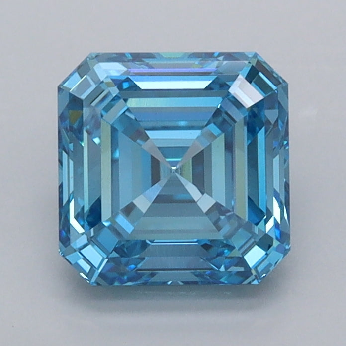 1.50 Carat Asscher Shaped, Ideal Cut, VVS2 Clarity, IGI Certified Lab Grown Diamond