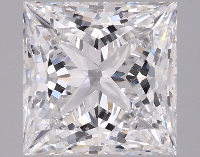 2.06 Carat Princess Shaped, Ideal Cut, E Color, VVS2 Clarity, IGI Certified Lab Grown Diamond